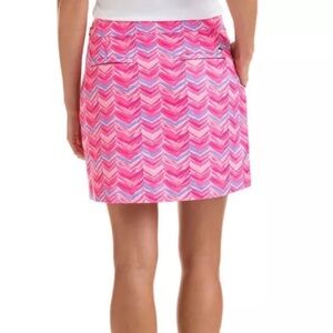 Vineyard Vines Printed Whale Tail Golf Skort Pink Size 8 EUC $118